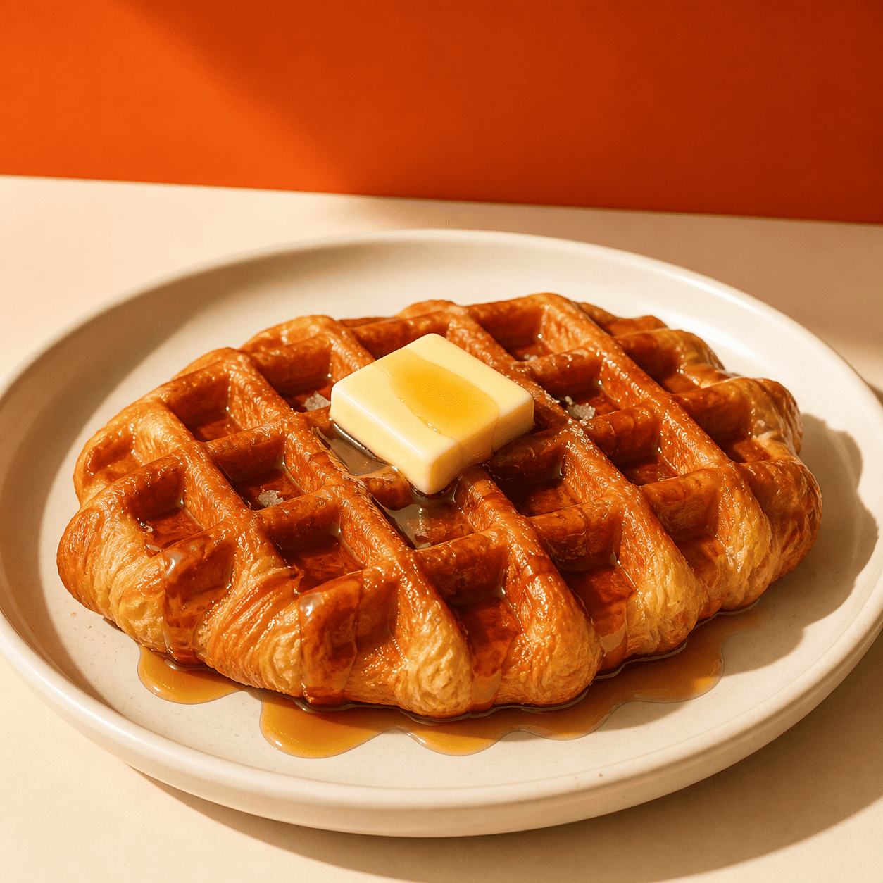 Maple butter croffle